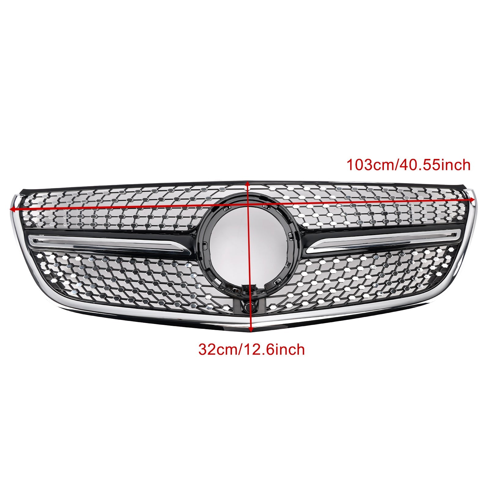 2014-2023 Mercedes Vito W447 Chrome Front Bumper Grill Grille Diamond