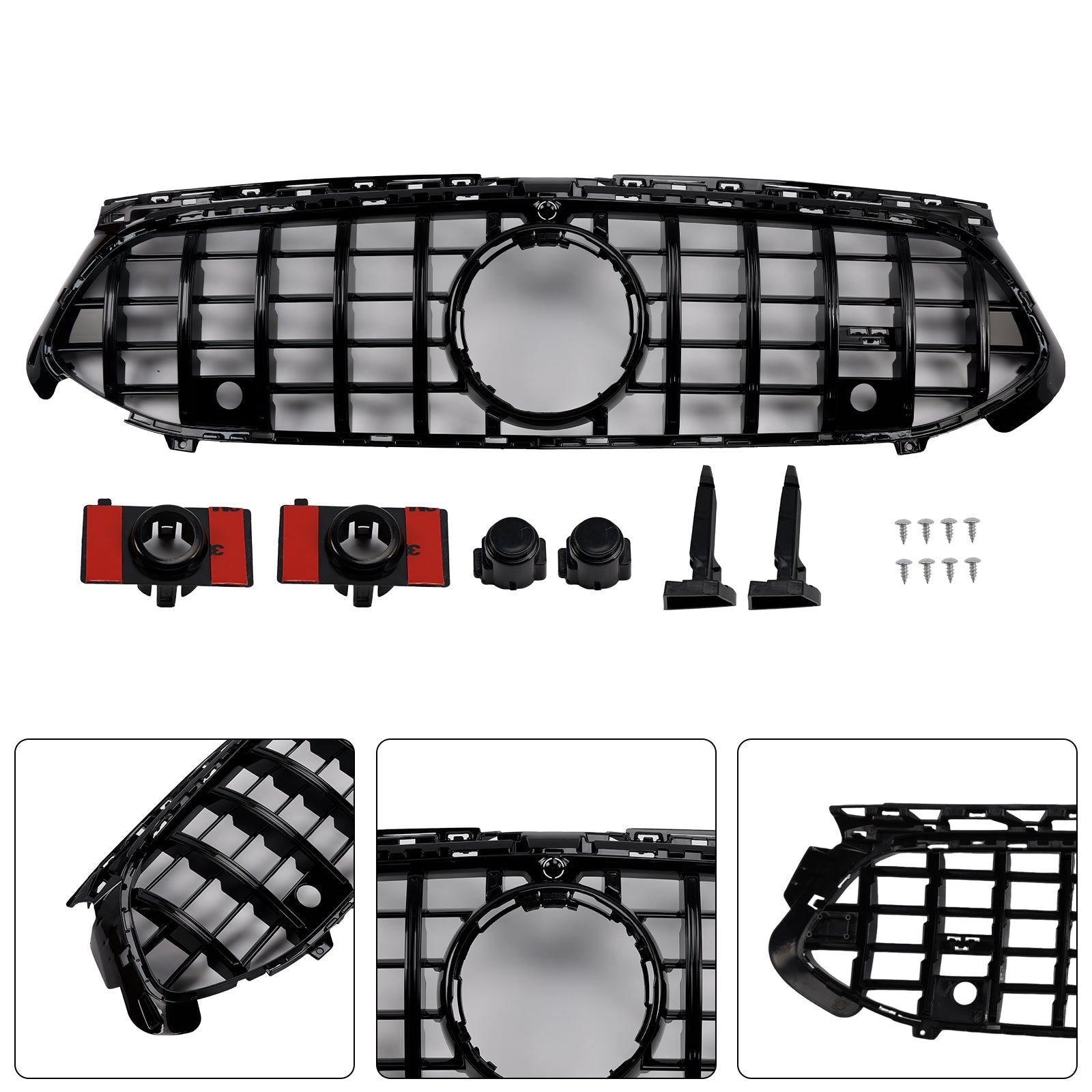 2023-2025 Mercedes A-Class W177 A35 A180 Gloss Black Front Grille Grill