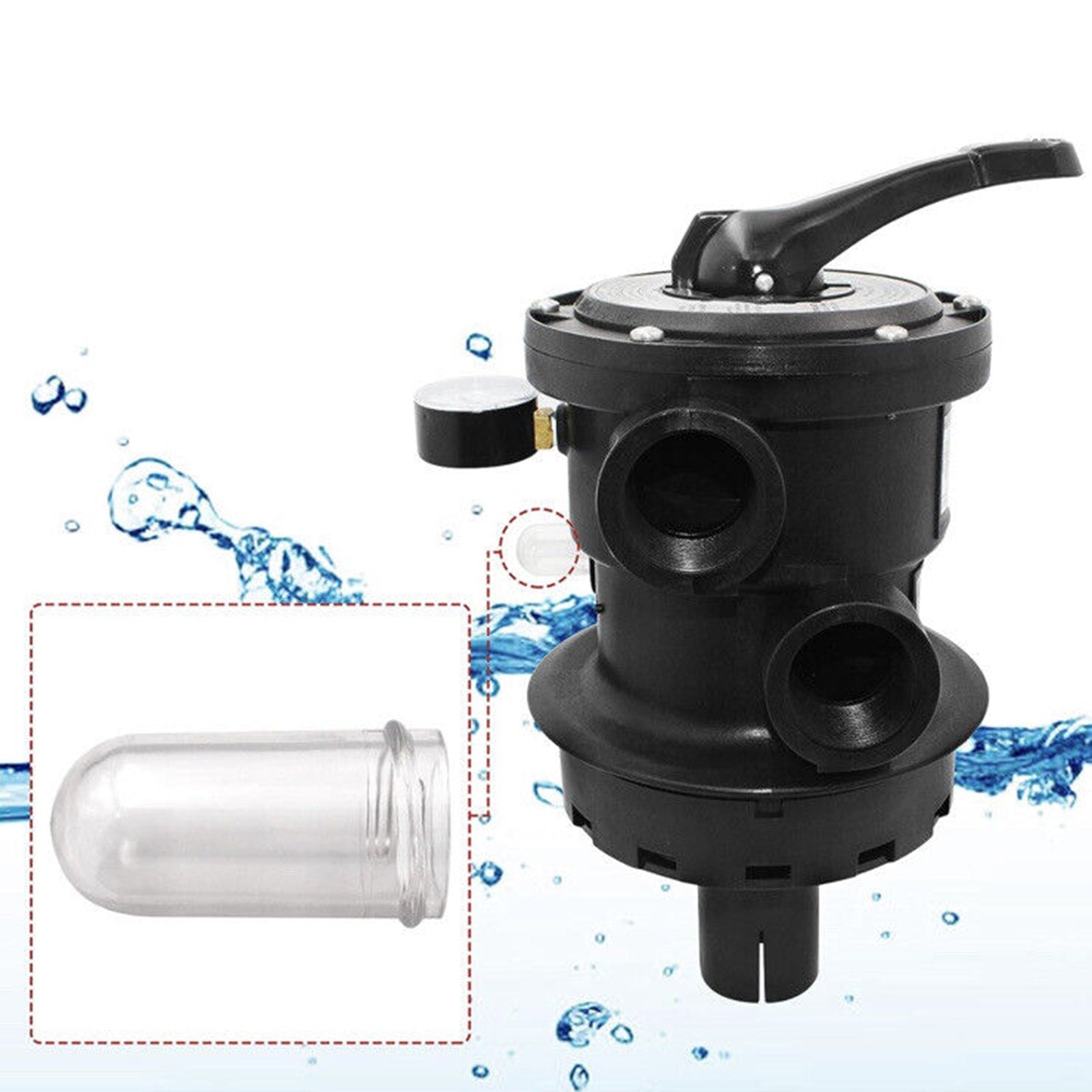 SP0714T Vari-Flo Control 1-1/2" FIP Top Mount Multiport Valve For Hayward
