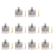 10Pcs N Solder Plug Male RF Connector Solder For Semi-rigid.141" RG402 Straight