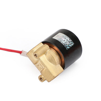 1/4" AC 220V Brass Normally Closed Electric Solenoid Valve BSP Gas Water Air N/C