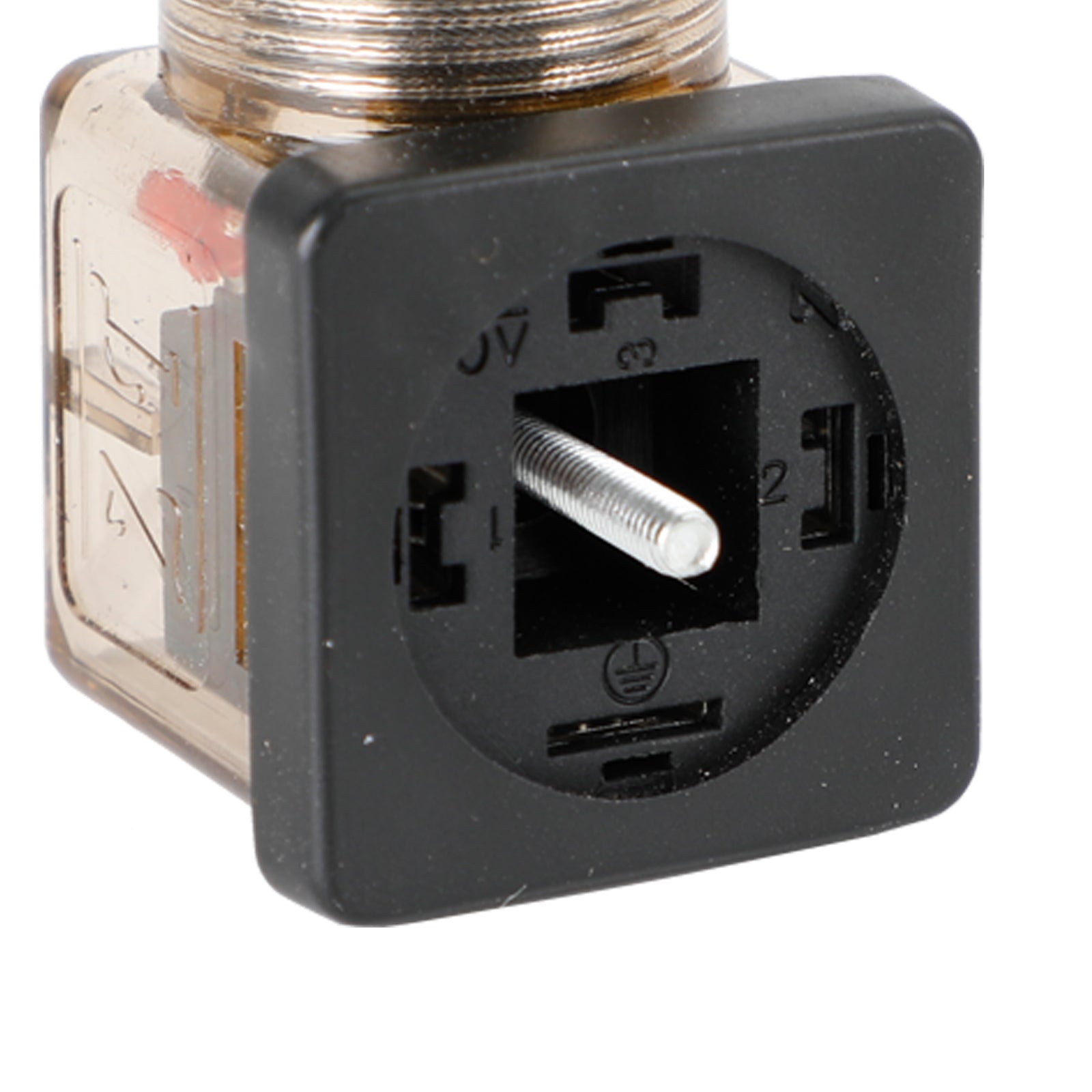 5Pcs Transparent Solenoid Valve Coil 4 Pin Plug Connector Voltage Accessories