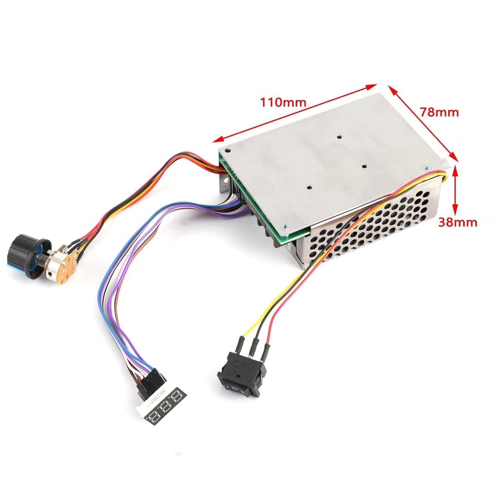DC 10-55V MAX 60A PWM Motor Speed Controller CW CCW Reversible 12V 24V 36V