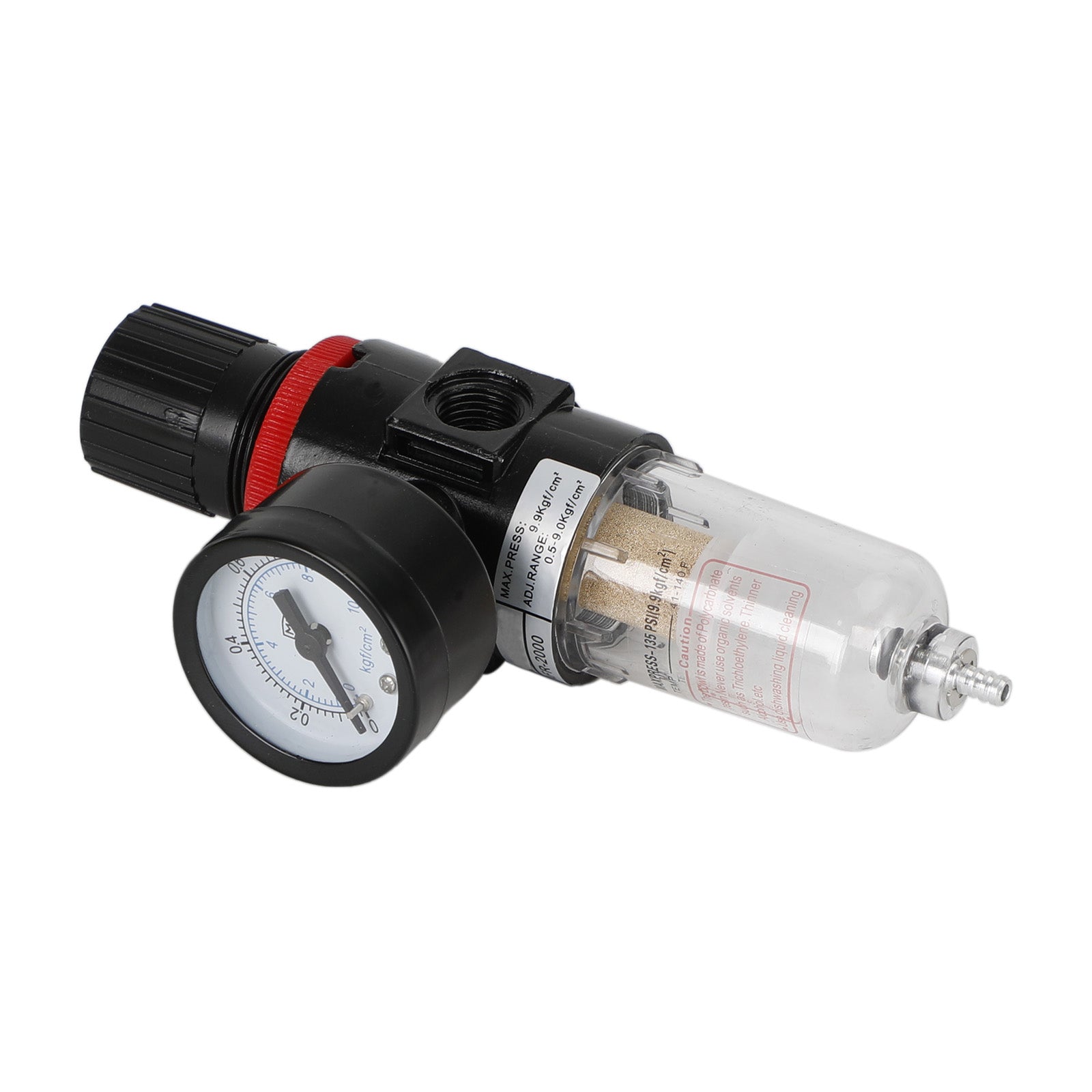 AFR-2000 1/4" Air Compressor Filter Water Separator Trap Tools W Regulator Gauge