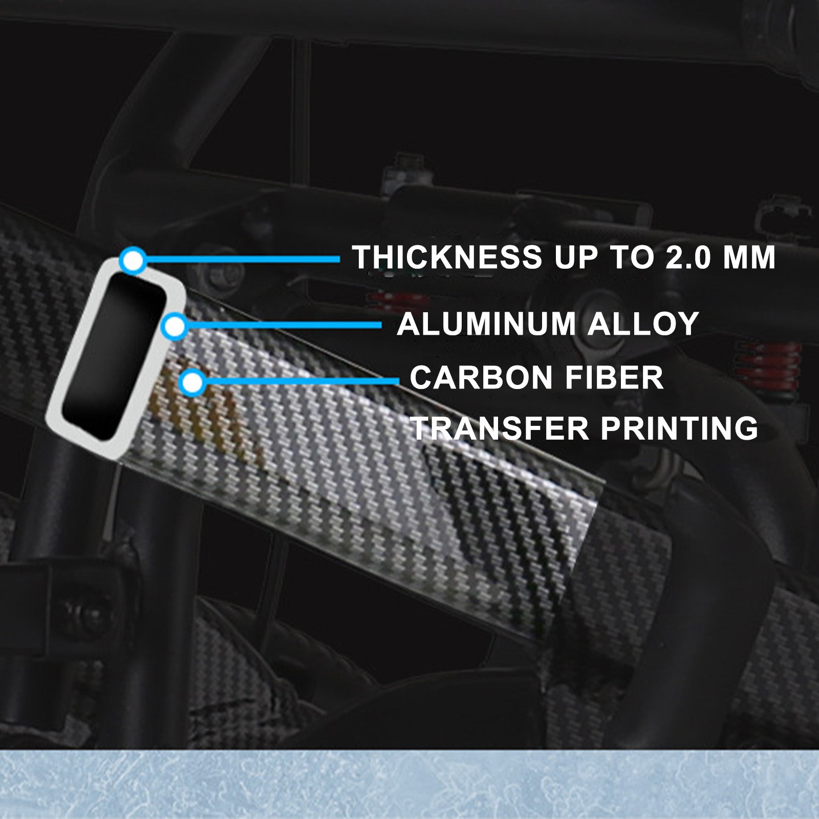 High-Density Aluminum Alloy Foldable Wheelchair with Shock-Absorbing Wheels and Trolley-Style Handle – Lightweight Compact and Puncture-Free for Easy Travel