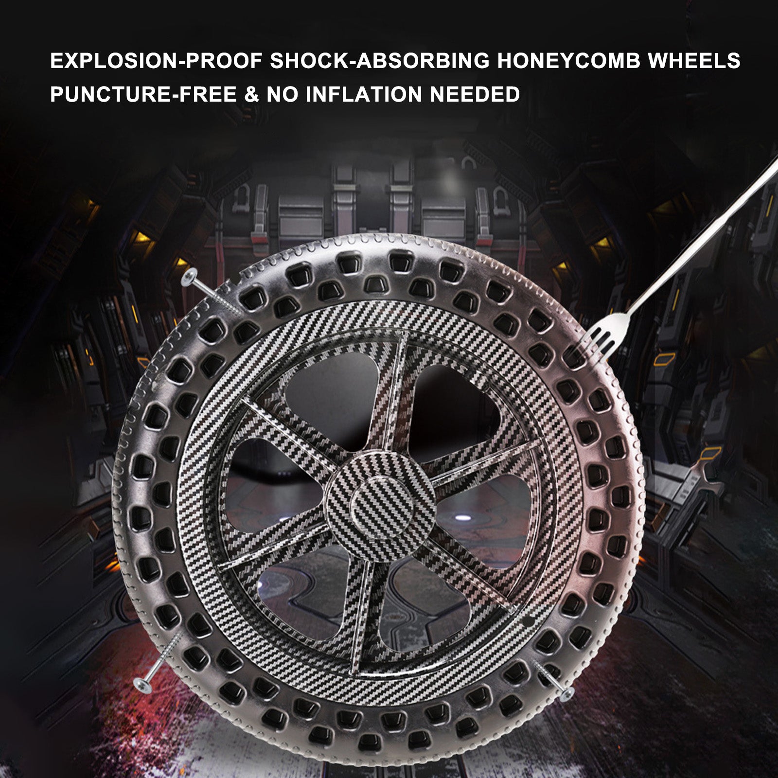 High-Density Aluminum Alloy Foldable Wheelchair with Shock-Absorbing Wheels and Trolley-Style Handle – Lightweight Compact and Puncture-Free for Easy Travel