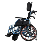 Zero-Gravity Reclining Wheelchair with Dual-Pressure Frame Adjustable Leg Support  and Magnesium Alloy Shock-Absorbing Wheels – Comfortable