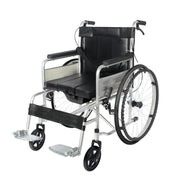 24" Lightweight Manual Wheelchair with Dual X-Frame Support Airless Tires & Foldable Design – Ideal for Daily Use & Easy Transport