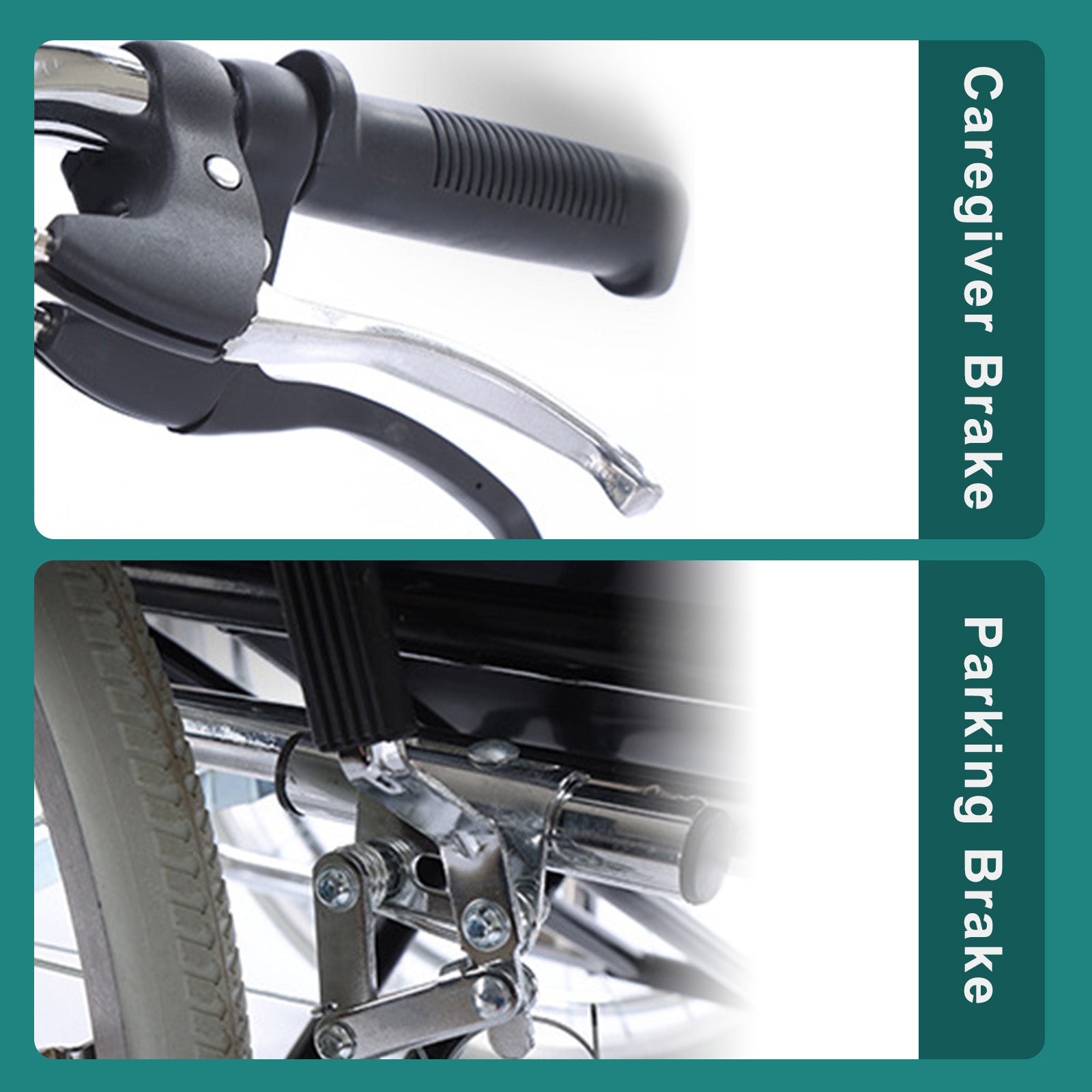 Adjustable Reclining Manual Wheelchair – Full Recline Breathable Mesh and Solid Tires for Comfort and Mobility