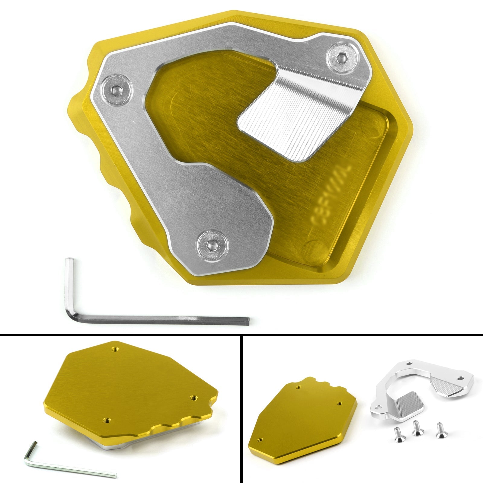 Side Pad Kickstand Stand Extension Plate For Honda CRF1000L Africa Twin 16-17 Generic