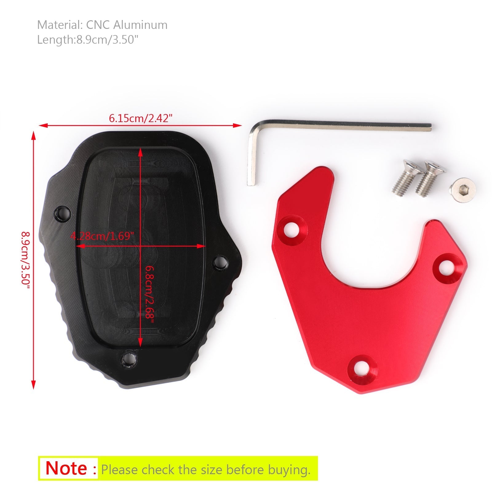 2017-2019 HONDA CRF250 RALLY Kickstand sidestand stand extension enlarger pad For Generic