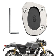 Kickstand Sidestand Enlarge Plate Pad CNC Aluminium Alloy for Triumph Thruxton 1200 1200R 2016-2020
