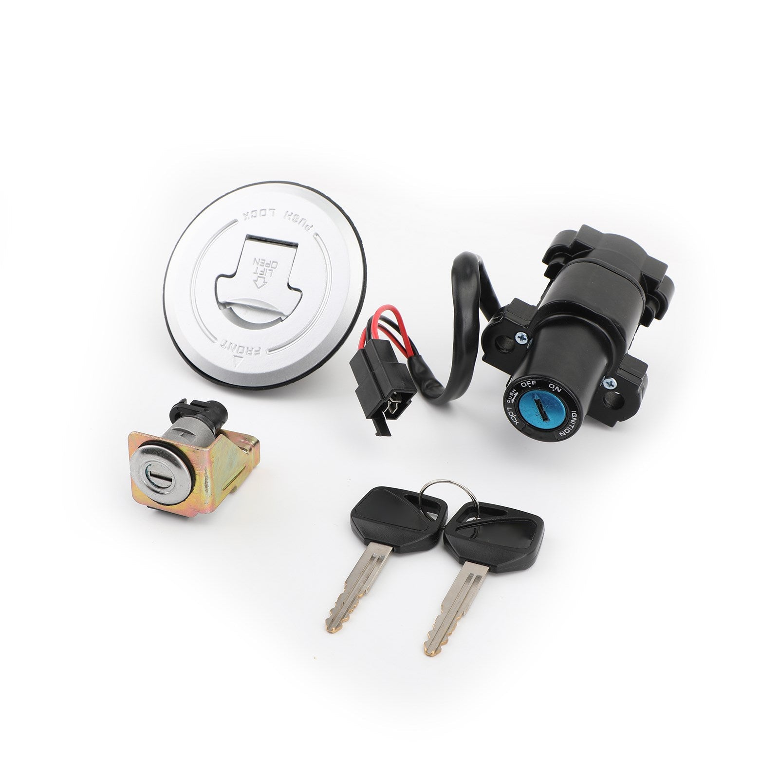 Ignition Switch Fuel Gas Cap Seat Lock Keys Set For Honda CBR250R CBR300R 11-18 Generic