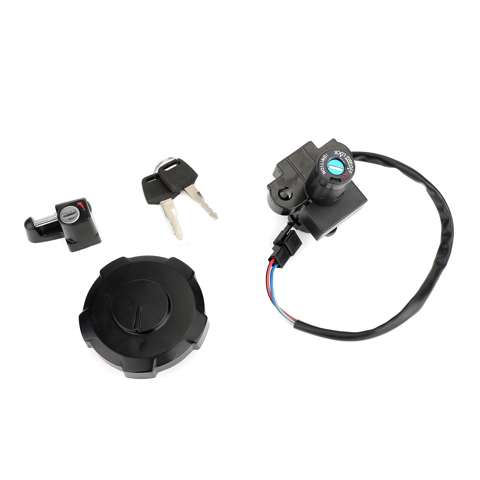 Ignition Key Switch Fuel Cap Helmet Lock Set For Honda XR650L XR650 L 1997-2025