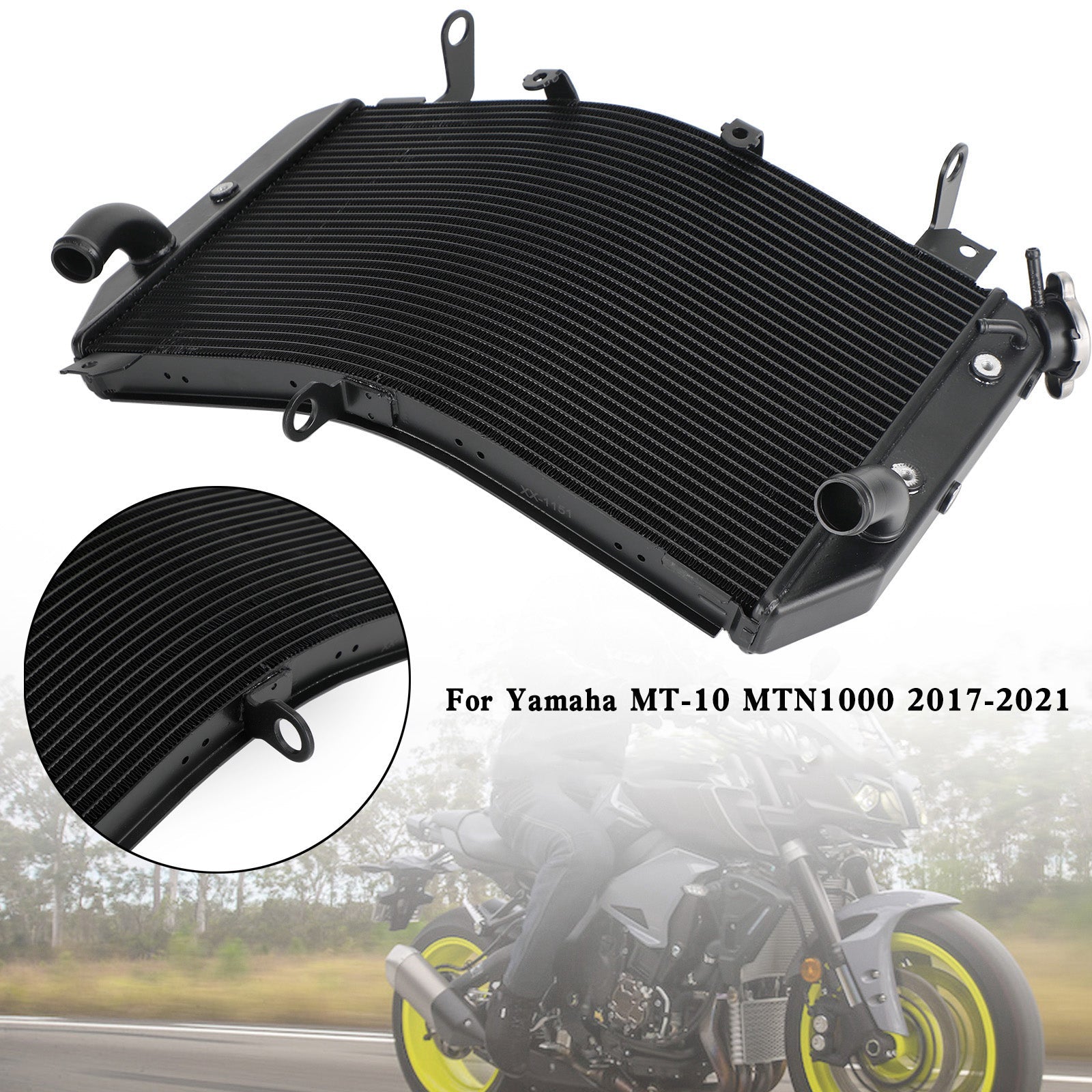 2016-2021 Yamaha FZ10 MT-10 MTN1000 Radiator Cooling Cooler