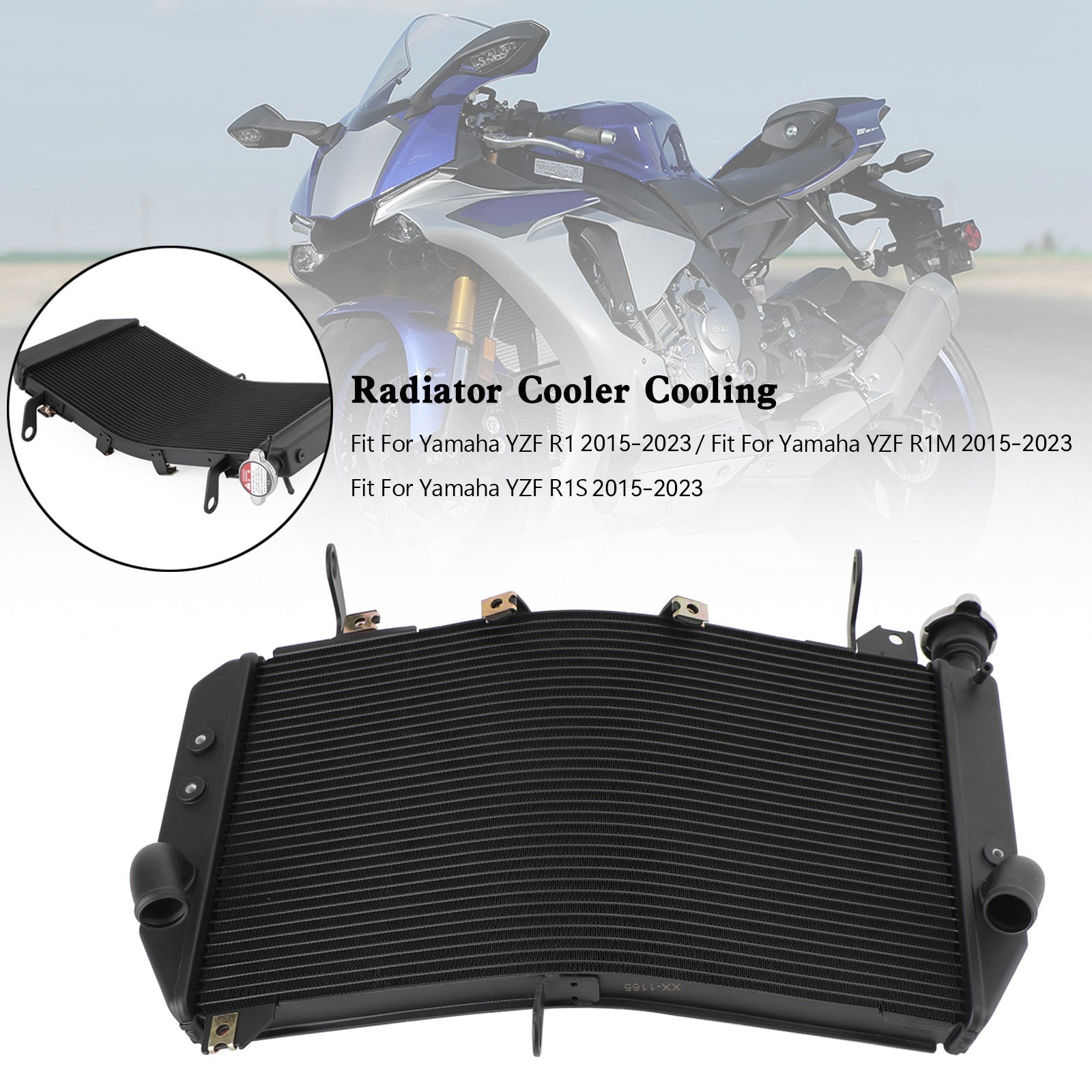 2016-2018 Yamaha YZF R1S Aluminium Engine Radiator Cooler Cooling Generic