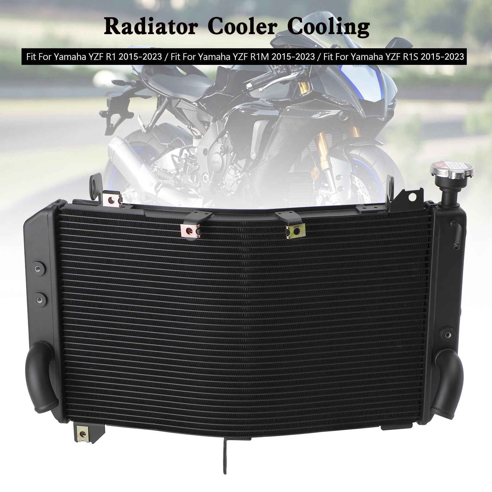 2015-2023 Yamaha YZF R1 Aluminium Engine Radiator Cooler Cooling Generic