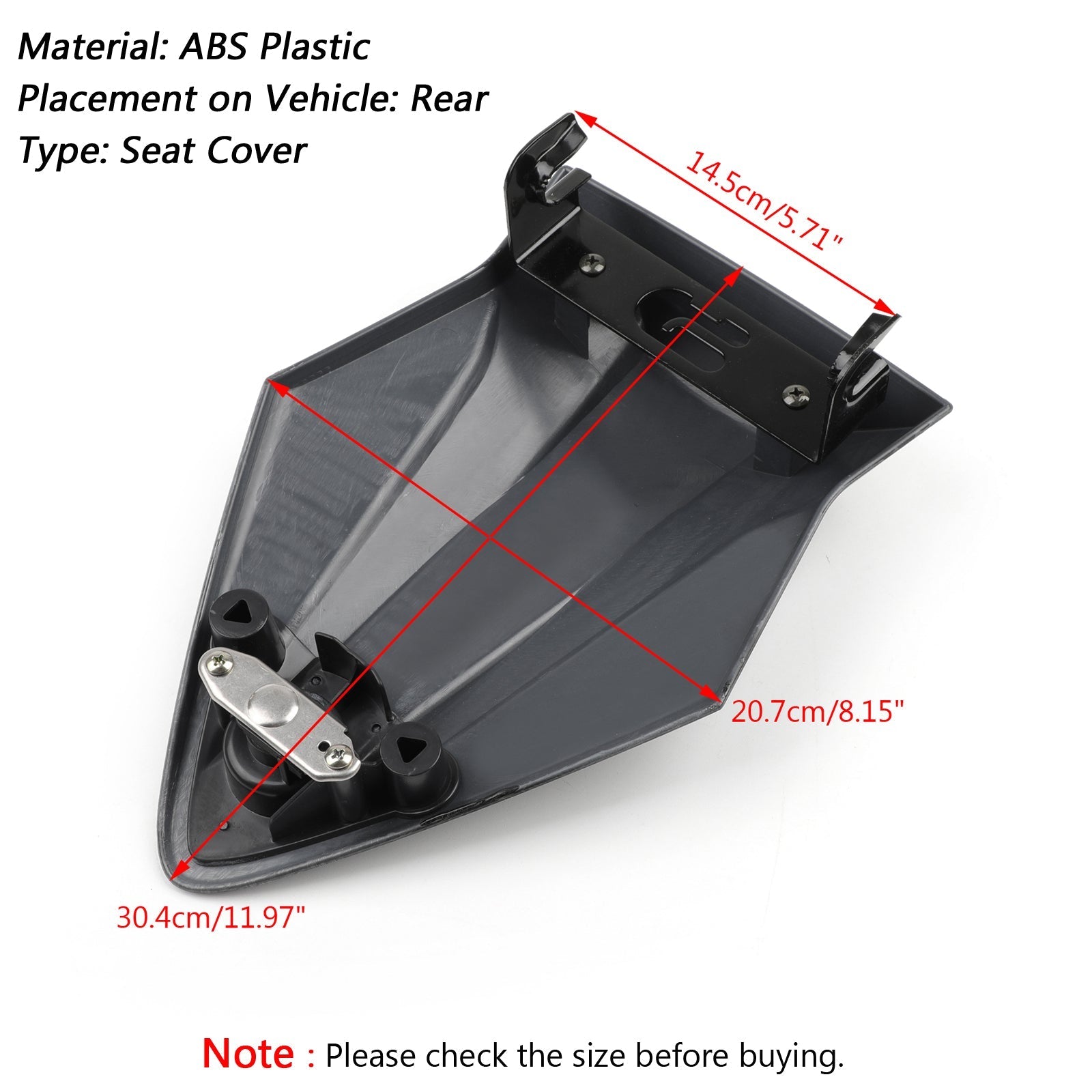 2015-2018 BMW S1000RR K46 ABS Plastic Passenger Rear Seat Cowl Cover Generic