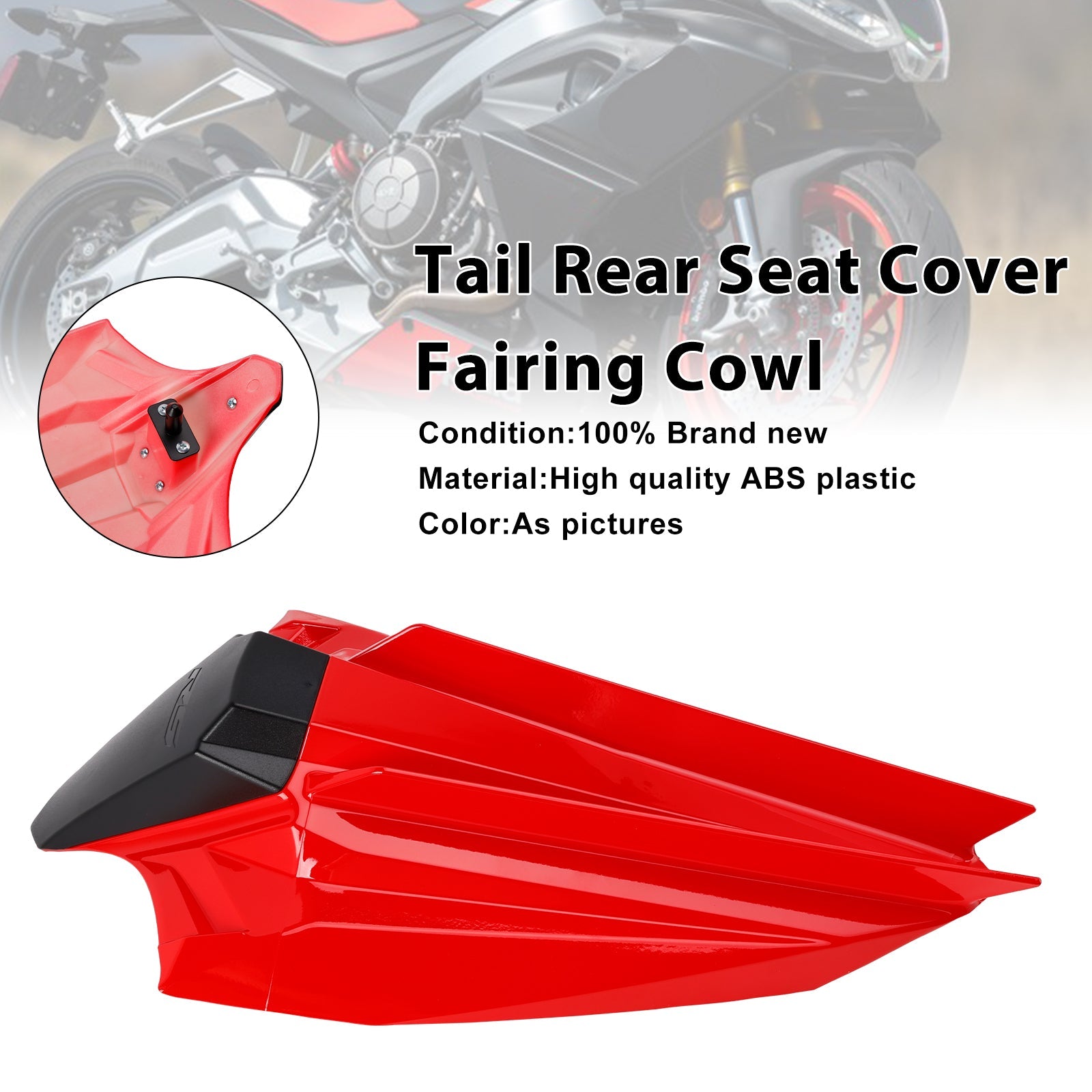 2020-2026 Aprilia RS660 Tuono 660 Rear Seat Cover Fairing Cowl Generic