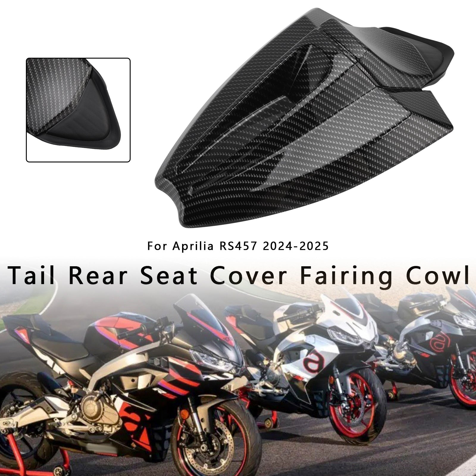 2024-2025 Aprilia RS 457 Tail Rear Seat Cover Fairing Cowl