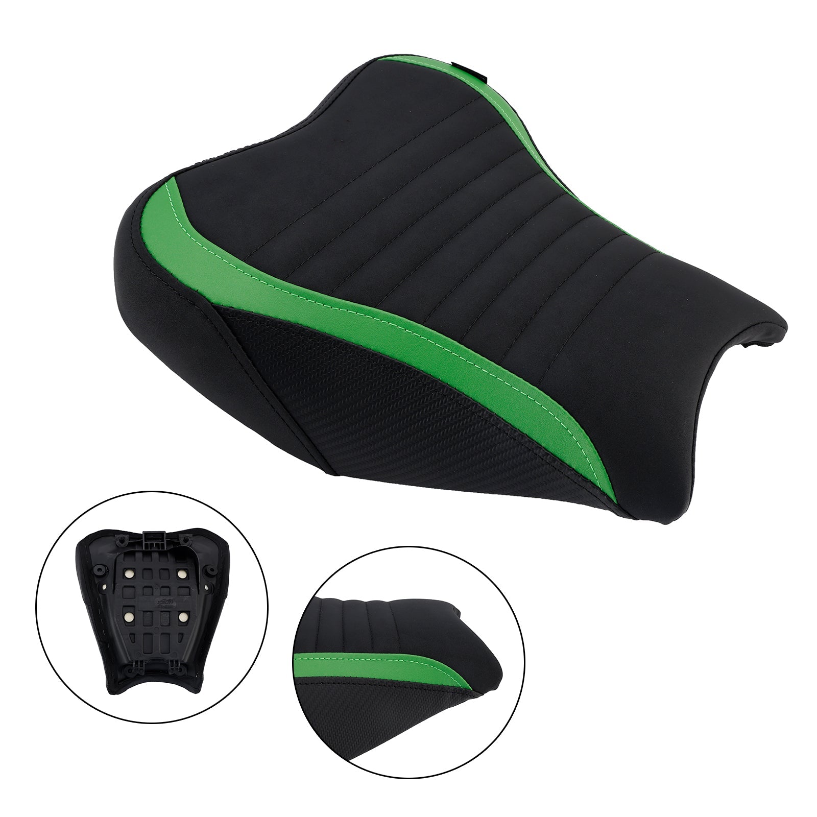 2017-2024 Fit For Kawasaki Ninja Z900 Rider Passenger Seat Front Rear Cushion Green