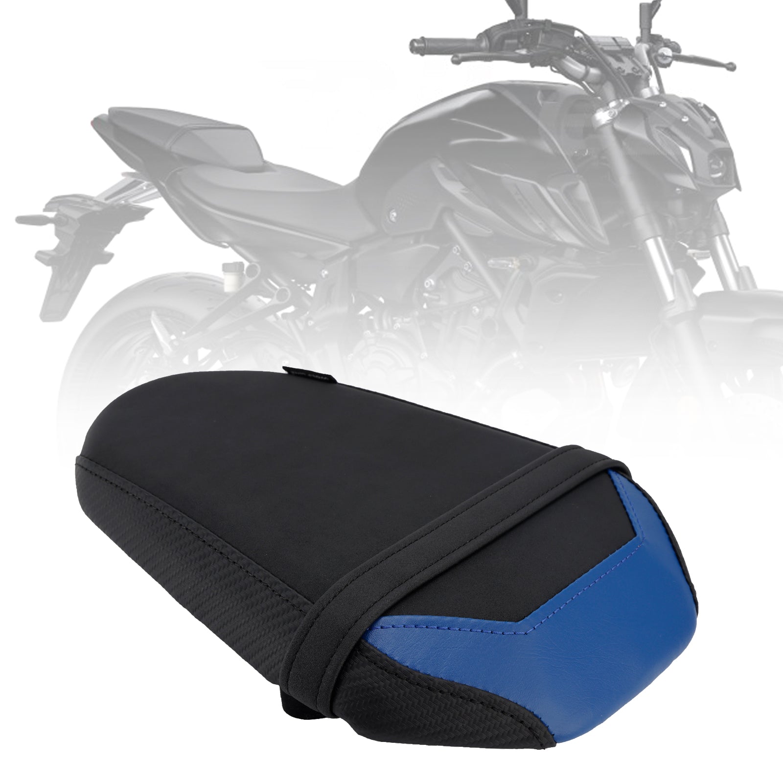 2025+ Yamaha Mt-07 Fz-07 Fz 07 Rear Seat Passenger Cushion Flat Pu Black