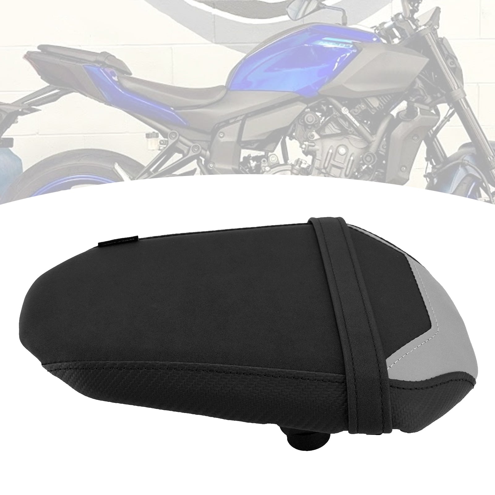 2025+ Yamaha Mt-07 Fz-07 Fz 07 Rear Seat Passenger Cushion Flat Pu Black