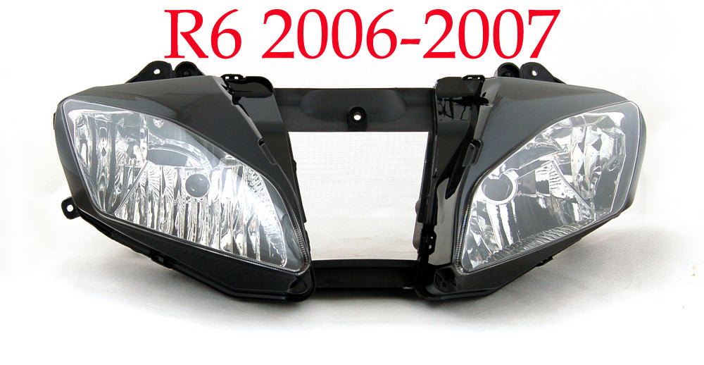 2003-2005 Yamaha R6 Motorcycle Headlight Assembly clear Generic