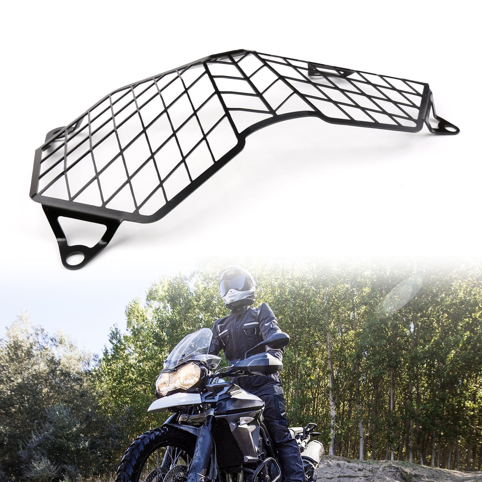 Motorcycle Headlight Guard Grill For TRIUMPH TIGER 800 2010-2017 EXPLORER 1200 2012-2017 Generic