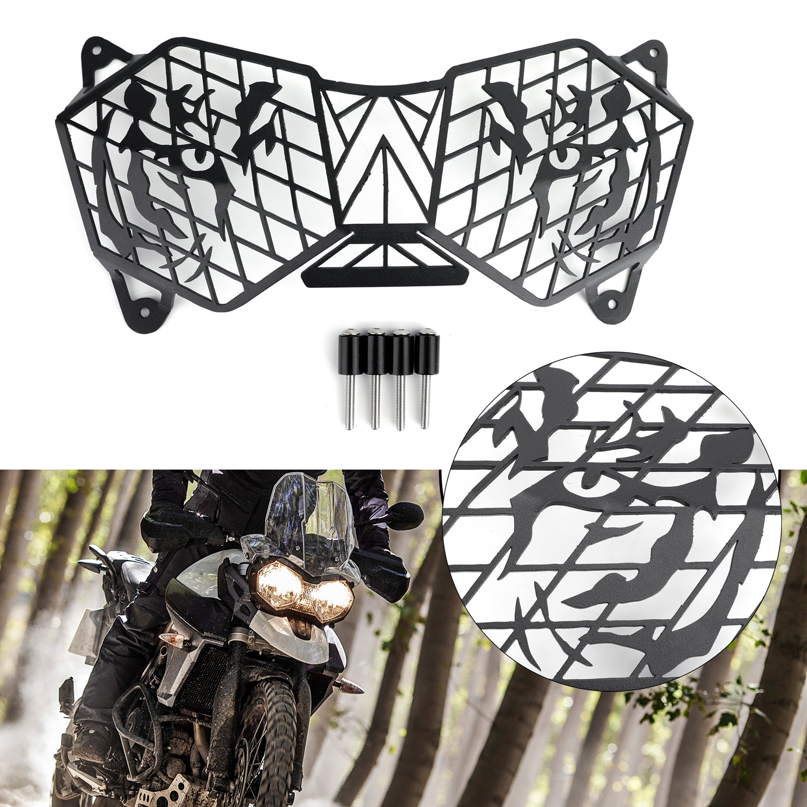 Headlight Guard Protector For Triumph Tiger 800 XC/XCX/XR/XRX 2010-2017