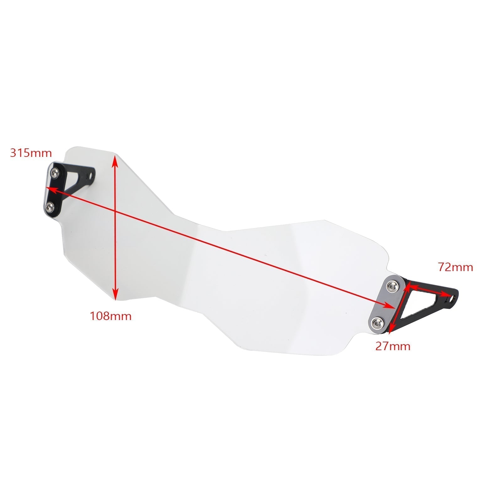 20+ TR Tiger 900 900Gt Front Headlight Guard Cover Protector Clear