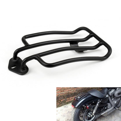 04-15 BLK Luggage Rack XL883 Sportster Solo 08 1200 Seat UY