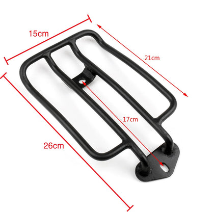 04-15 BLK Luggage Rack XL883 Sportster Solo 08 1200 Seat UY