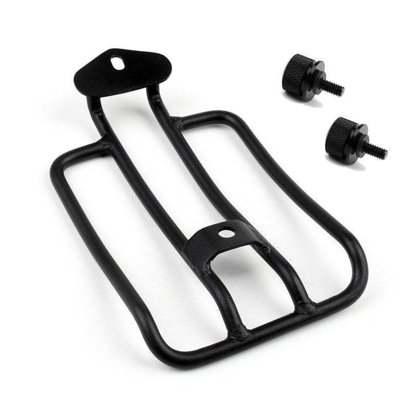 04-15 BLK Luggage Rack XL883 Sportster Solo 08 1200 Seat UY