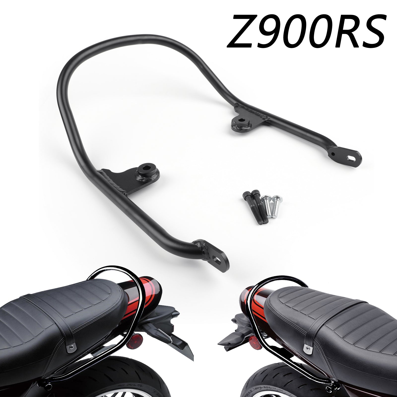 2018 2019 2020 Kawasaki Z900RS / Cafe Large Passenger Rear Seat Hand Handle Grab Bar Rail