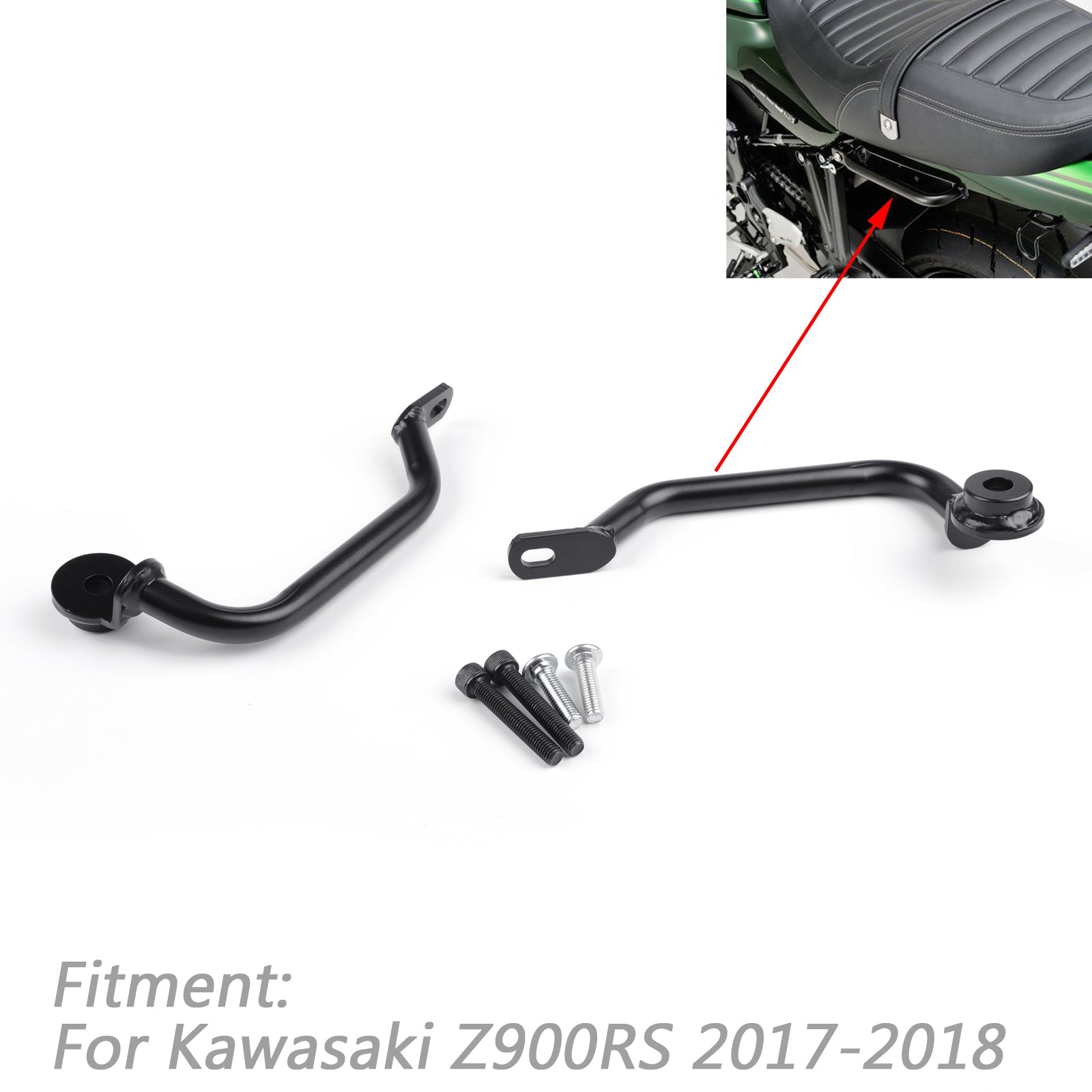 2017-2018 Kawasaki Z900RS Passenger Rear Seat Handle Grab Bar Hand Rail Generic