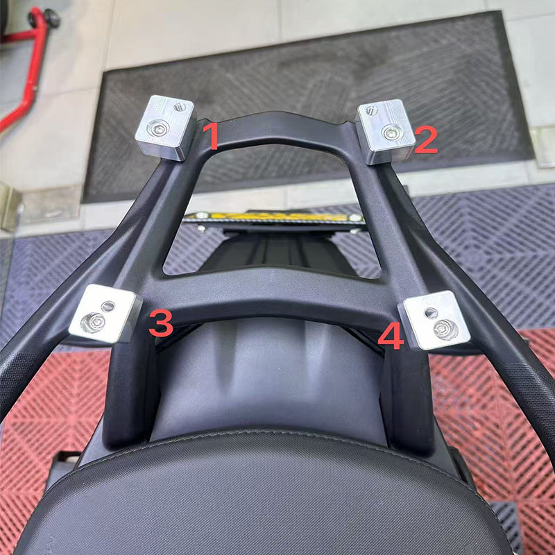 Aluminum Rear Carrier Top Rack Luggage Plate 2022-2025 Ducati Multistrada Pikes Peak/Rally