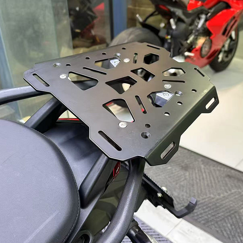 Aluminum Rear Carrier Top Rack Luggage Plate 2022-2025 Ducati Multistrada Pikes Peak/Rally