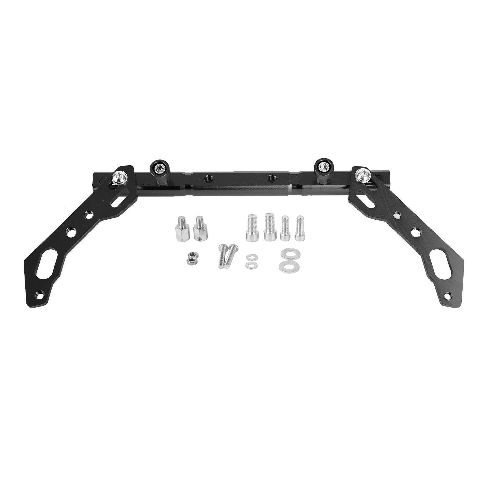 Cnc Adjustable Balance Cross Handle Bar Aluminum Lever Black Fits For Motor Generic