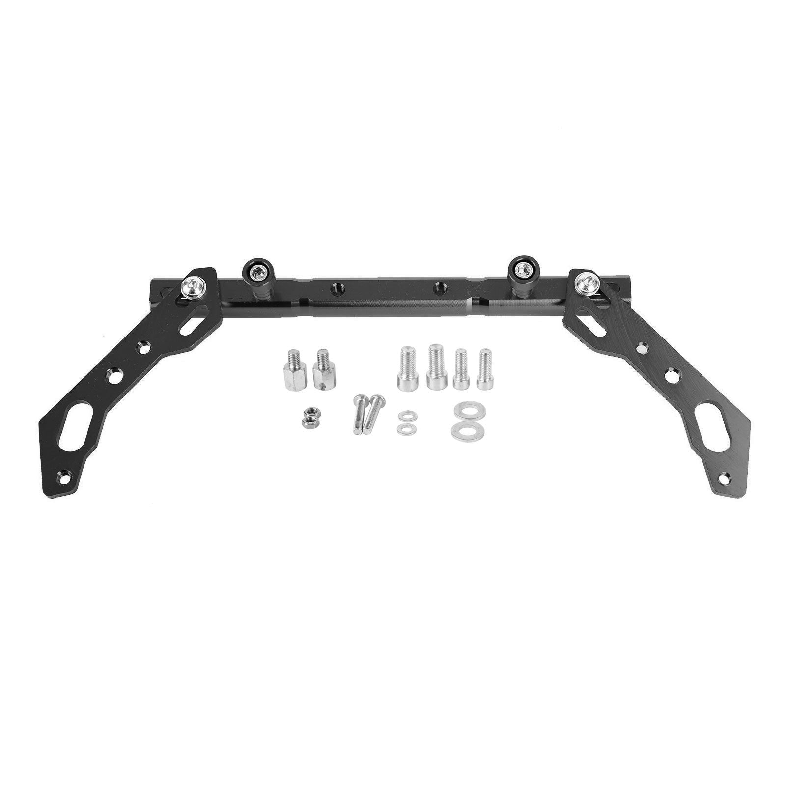 Cnc Adjustable Balance Cross Handle Bar Aluminum Lever Black Fits For Motor Generic