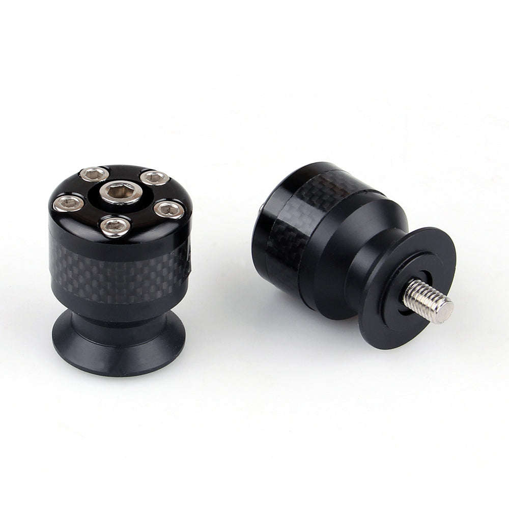 Universal Motorcycle CNC Carbon Fiber 8mm Swingarm Sliders Spools 8 Color Generic