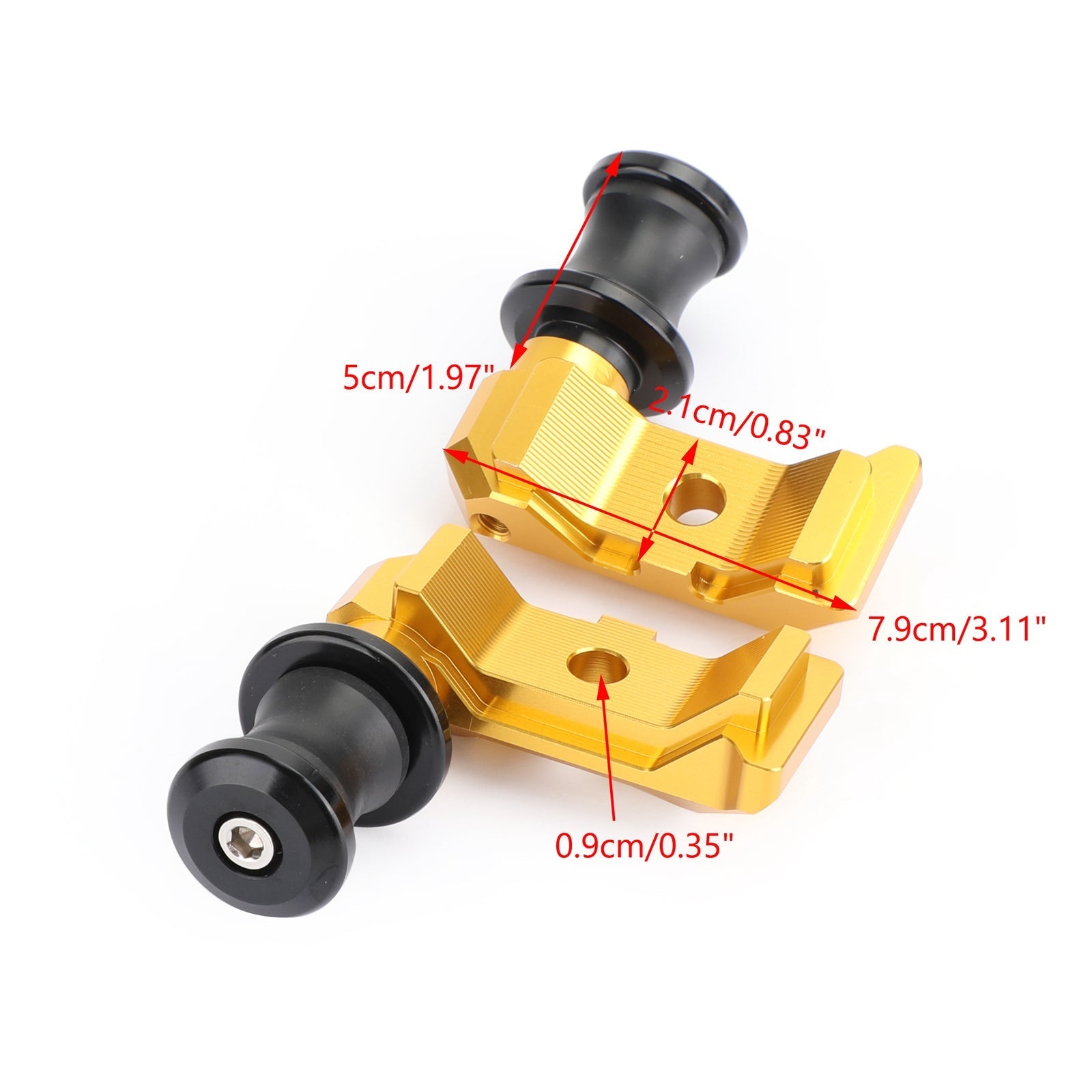 2014-2018 AMAHA MT-07 FZ-07 CNC Chain Adjuster Block W/Swingarm Spools Slider YGeneric