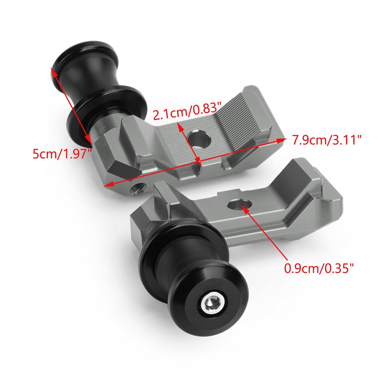2014-2018 AMAHA MT-07 FZ-07 CNC Chain Adjuster Block W/Swingarm Spools Slider YGeneric