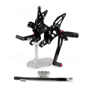 2007-2008 Kawasaki ZX6R ZX 6R Rearset Rear set Foot pegs Black