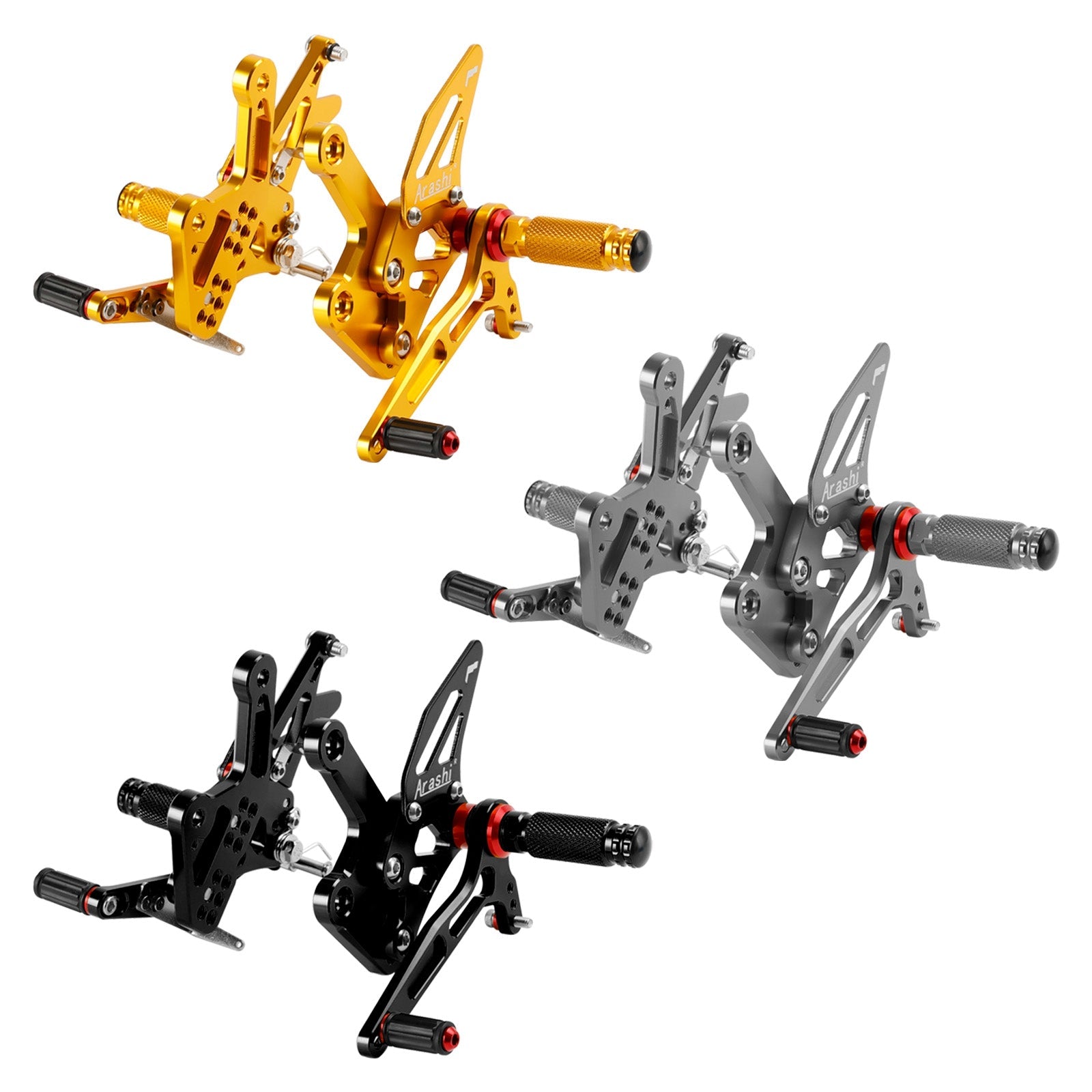 Kawasaki ZX4R ZX4RR 2022-2024 Racing Adjustable Rearsets Foot Pegs