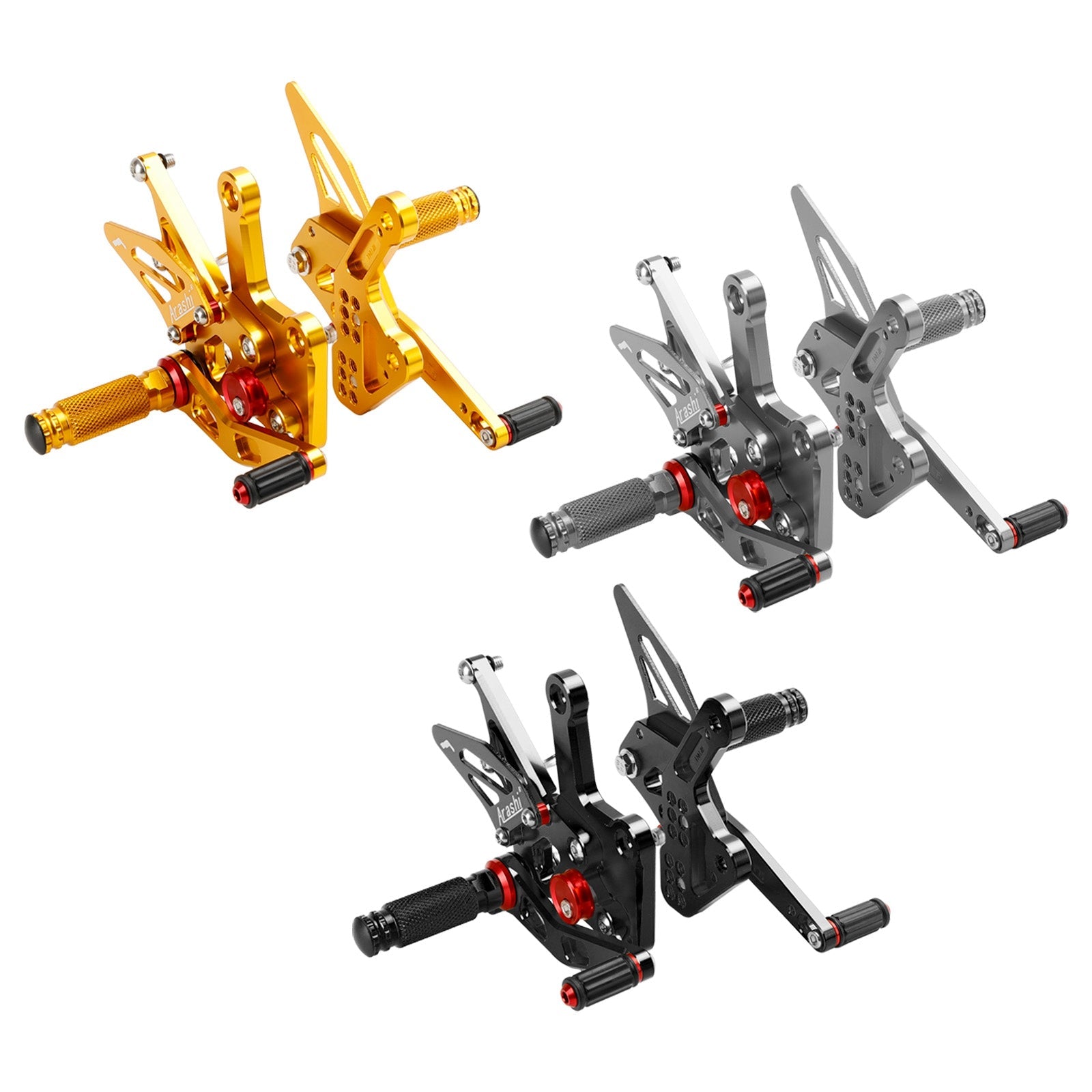 Kawasaki ZX4R ZX4RR 2022-2024 Racing Adjustable Rearsets Foot Pegs