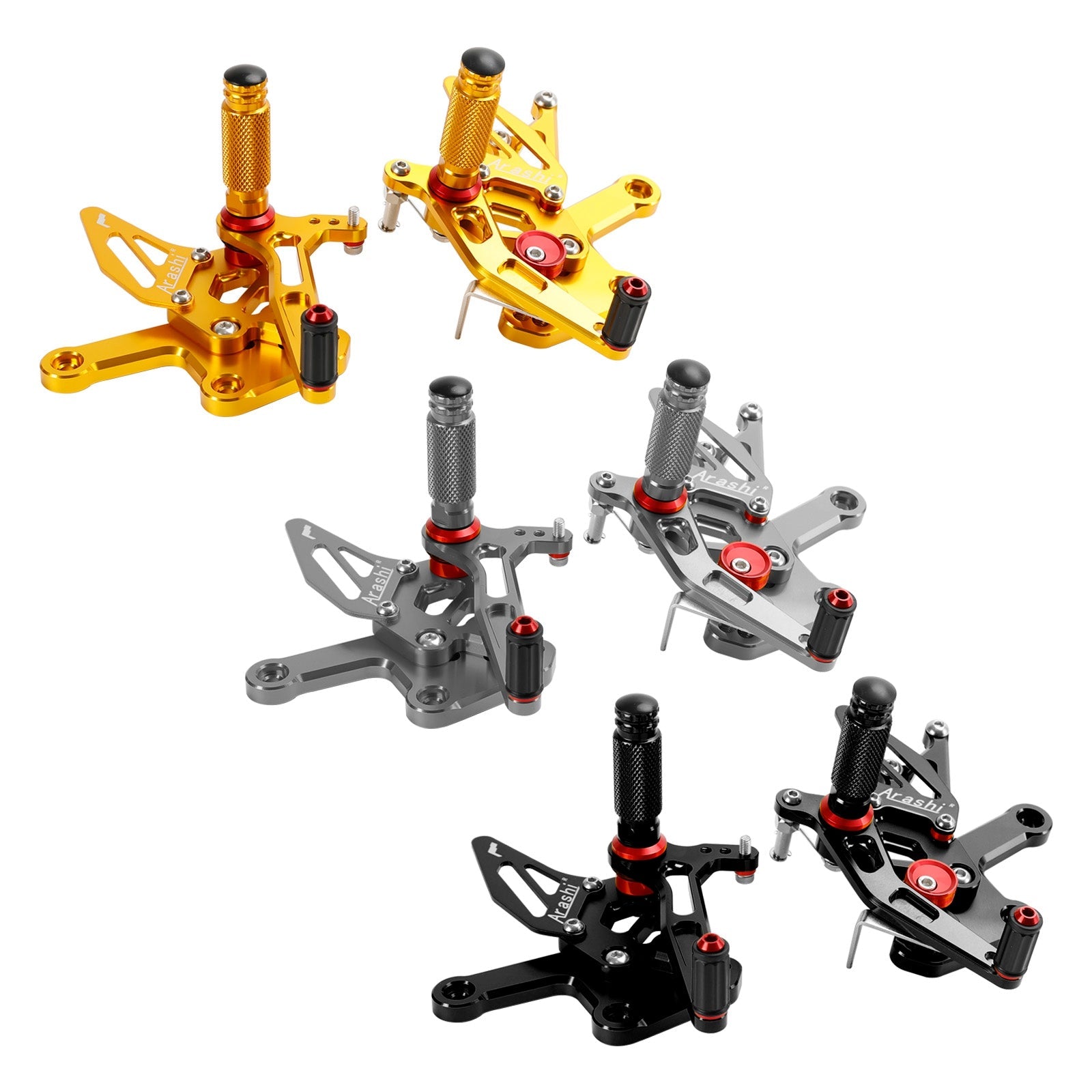 2022-2024 Kawasaki Ninja ZX-4RR Racing Adjustable Rearsets Foot Pegs
