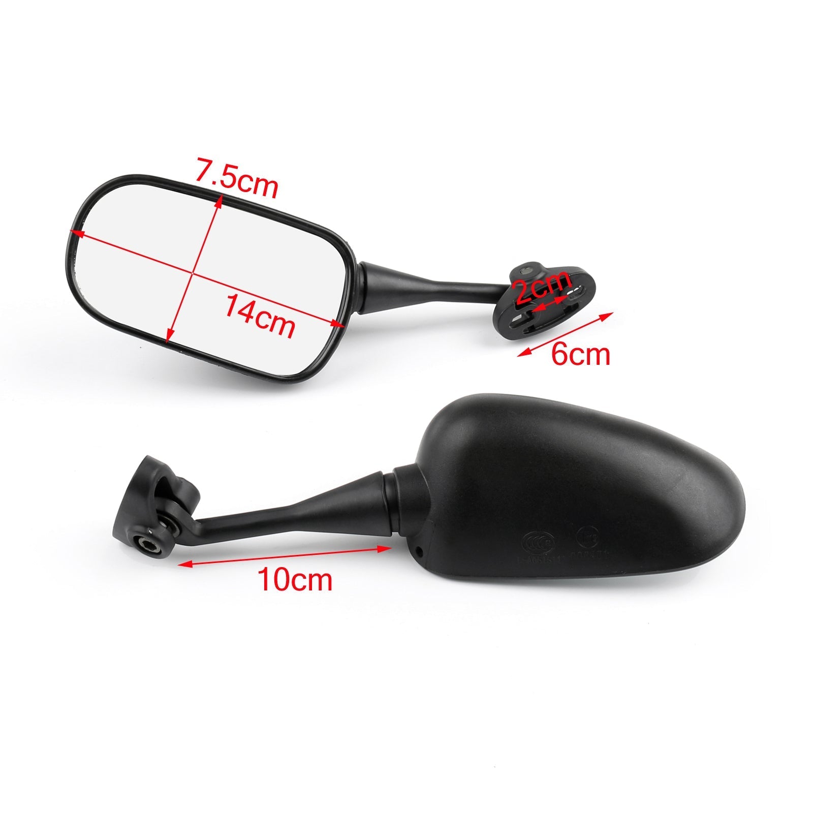 1998-2006 Honda VTR1000 100% New Pair Motorcycle Rear view Mirrors Generic