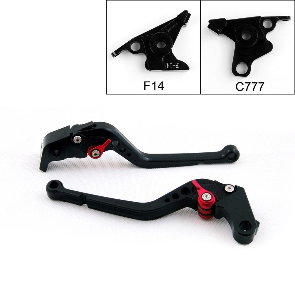 Long Brake Clutch Levers For Yamaha FJR 1300 2003 Buell 1125R 1125CR Black