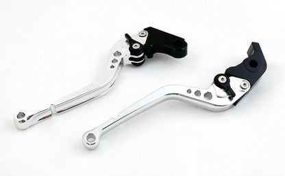 Long Brake Clutch Levers For Yamaha FJR 1300 2003 Buell 1125R 1125CR Black